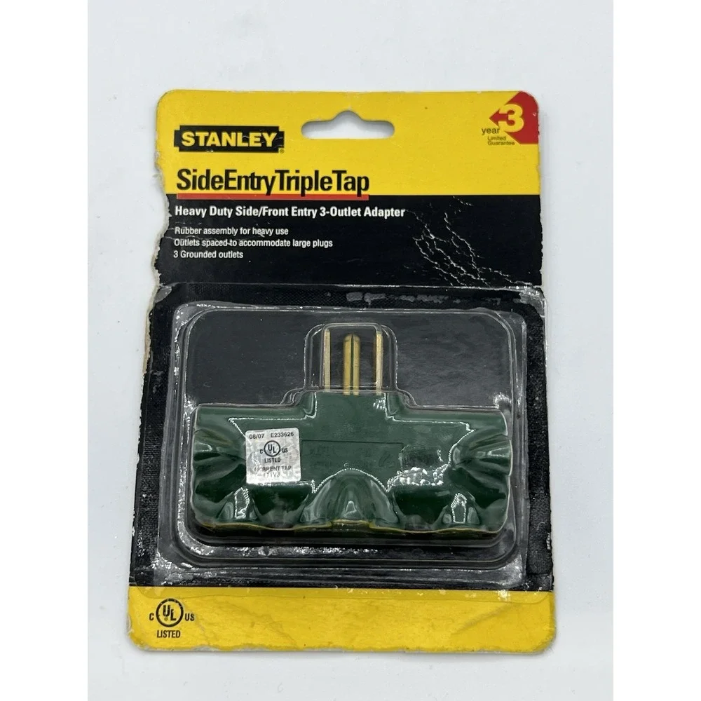 NEW Stanley PlugMax 3 Outdoor ~ 3-Outlet Outdoor Heavy Duty